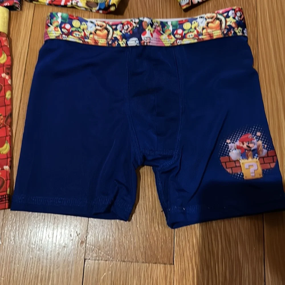 Nintendo boys Super Mario Bros Four Pack Athletic Boxer Briefs Underwear